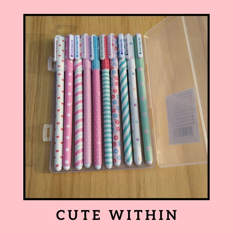 

PULPEN 1 SET ISI 10 WARNA WARNI BOLPOIN PEN EDISI BUNGA
