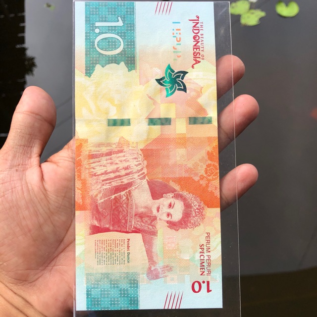 Uang Specimen Penari atau Testnote Penari UNC