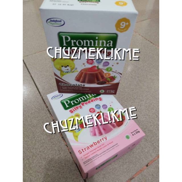 Promina puding 100 gram (4x25gram)/promina silky puding/Puding bayi promina