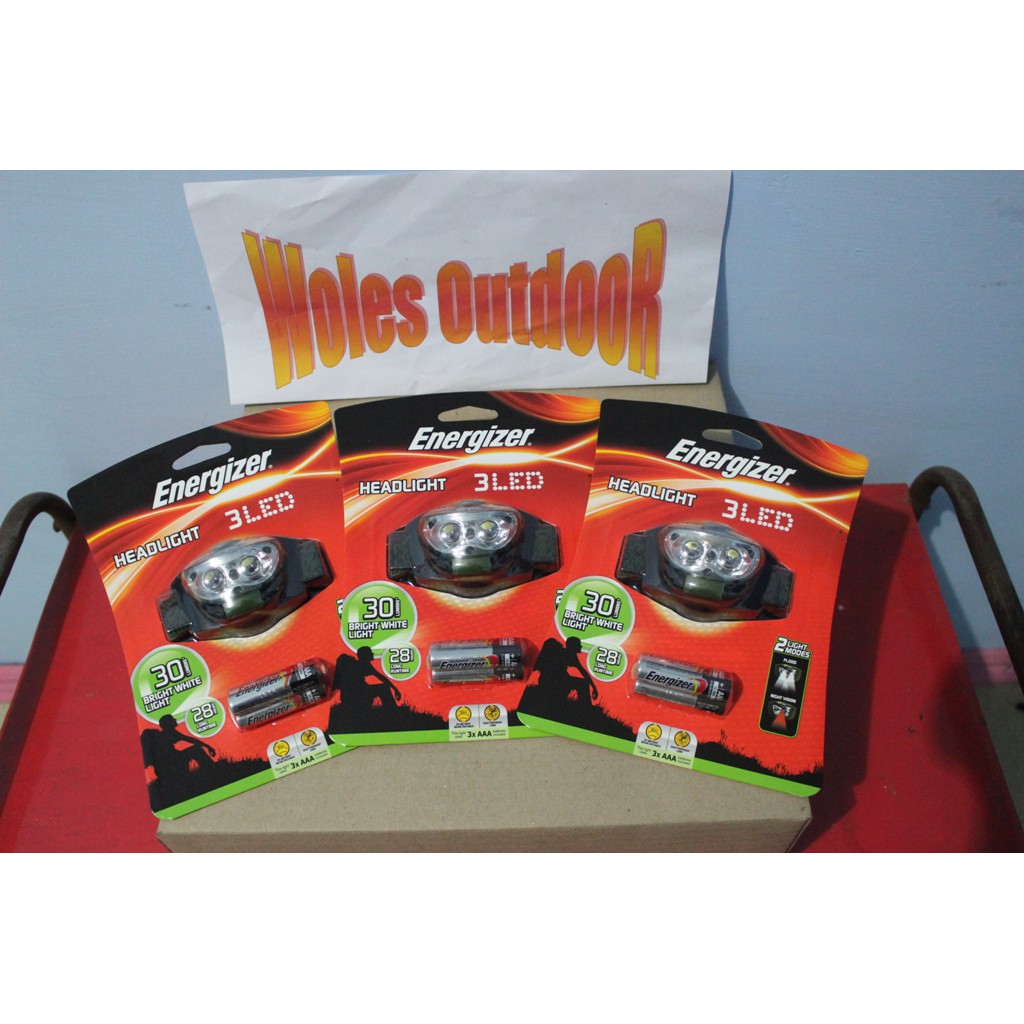 Headlamp Energizer 3 LED / Senter Kepala Energizer 3 LED