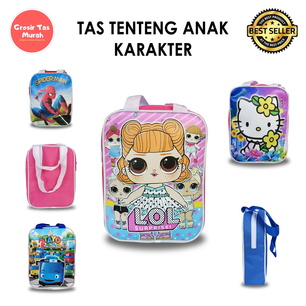 

TAS tenteng karakter ultah anak goodie bag
