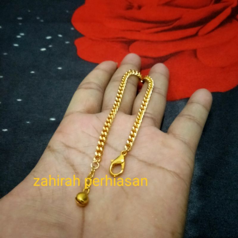 COD gelang tangan wanita rantai titanium terbaru asli tidak luntur