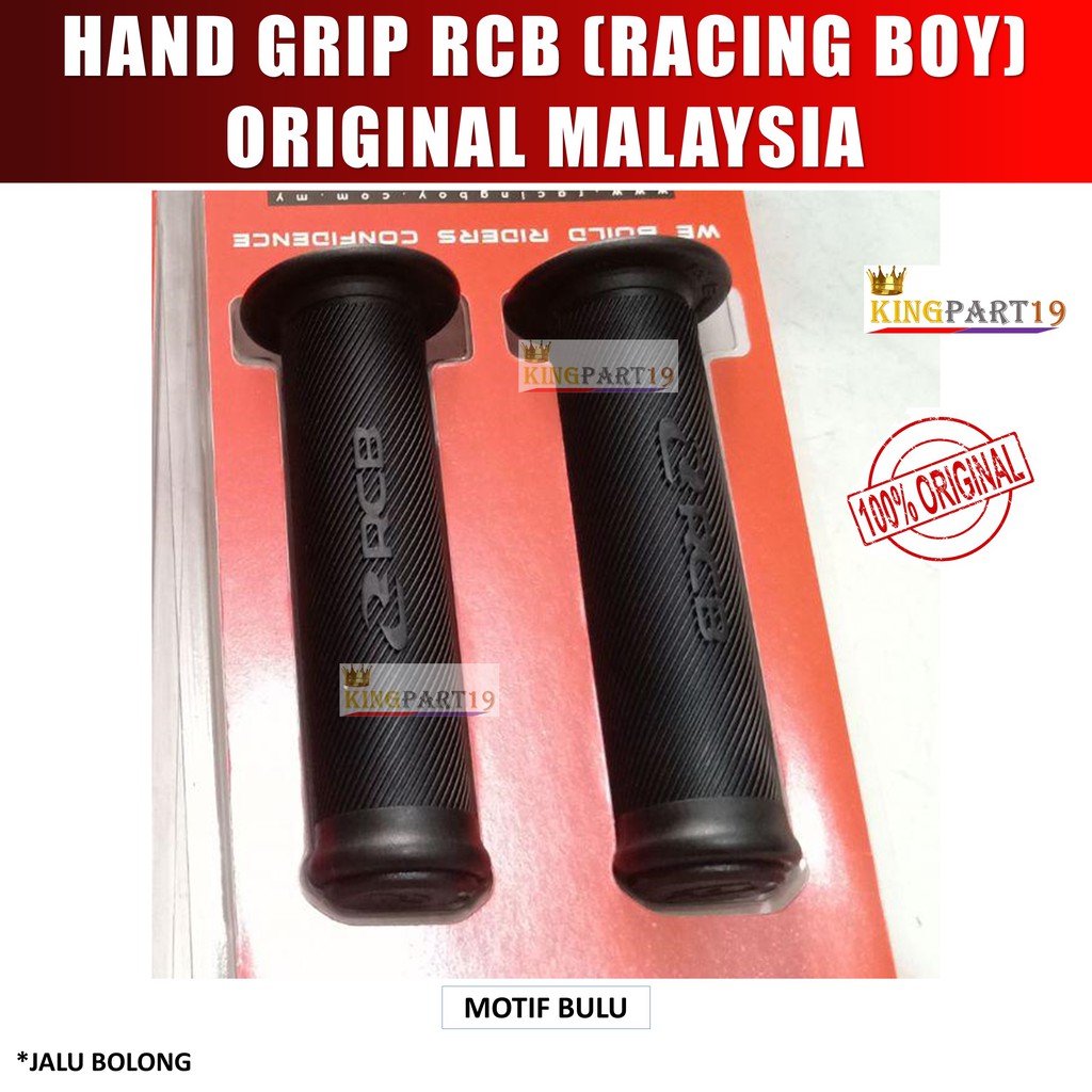 HANDGRIP HAND GRIP RCB RACING BOY HG55 HG66 BLACK ORIGINAL / HANDGRIP HANDFAT HANDLE GRIP HAND GRIP KARET RCB