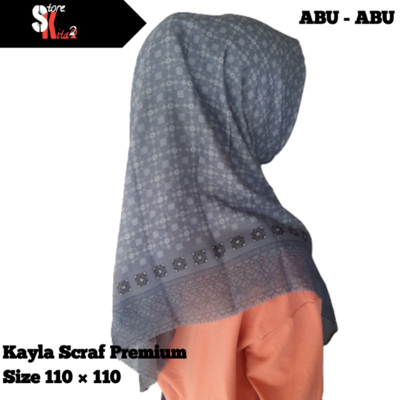 Jilbab Segi Empat // Kayla Scarf // Lasercut // Motif Mewah // Premium dan Mudah Digunakan