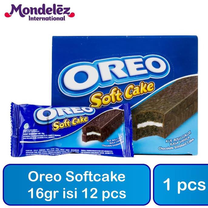 

BEST SELLER Oreo Soft Cake Bolu Cokelat 16 gr 1 Box Isi 12 pcs