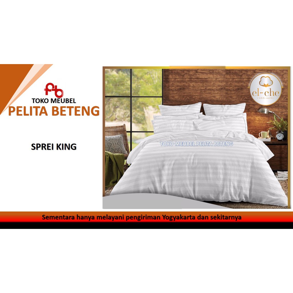 Sprei King Motif  untuk Hotel/ Guest House Tebal 30 cm Jogja