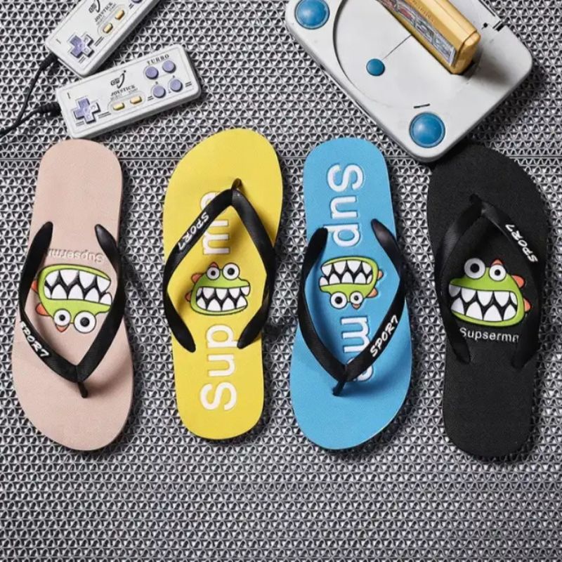 Sandal Flip Flop Terbaru - Sandal Motif CROPY Anti Slip