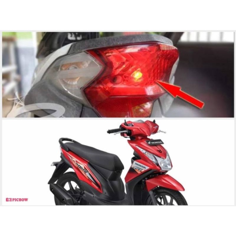 mika lampu  belakang + sen honda beat fi 2013 2015