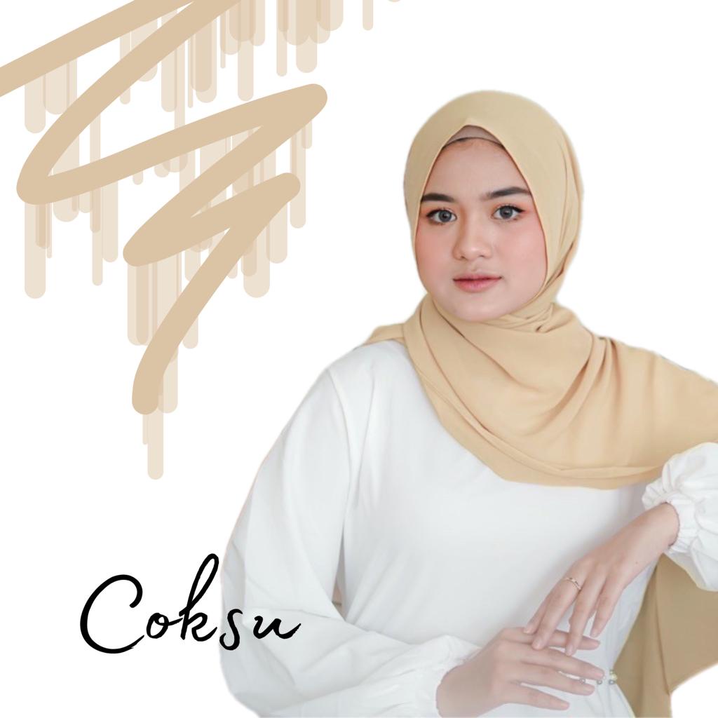 Pasmina Ceruty Baby Doll Premium /Kerudung Pashmina Ceruty/Hijab jilbab Pasmina ceruty