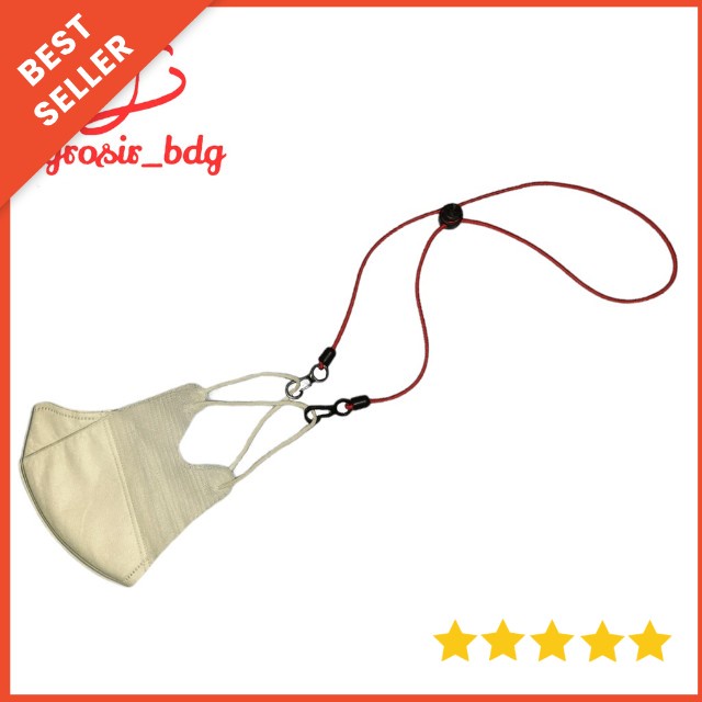 Kalung Masker Hijab 2in1 Strap Masker Hijab Tali Elastis Karet Lanyard Masker Gantungan Masker Tali Kalung Masker