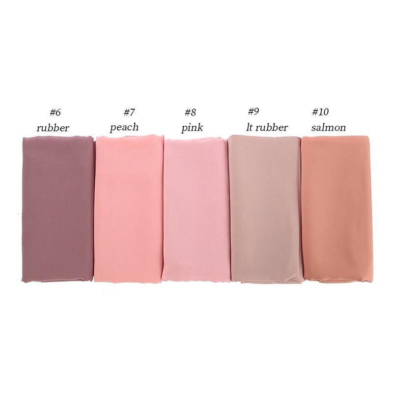 ( BUY 1 GET 1) 1-20 Jilbab Pashmina Polos Sabyan 50warna 1 kg muat 10pcs