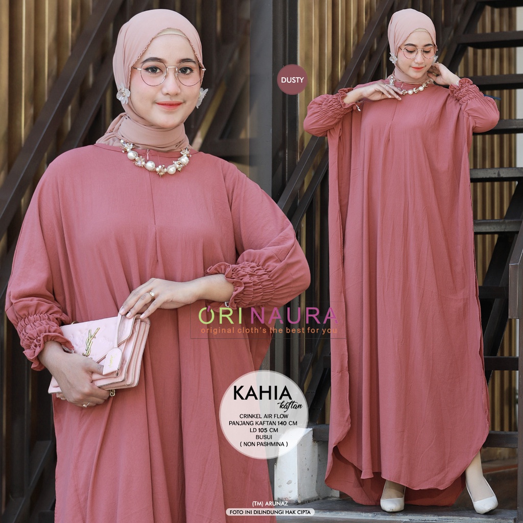 MELIA KAFTAN muslim motif elegan original produk by uwais