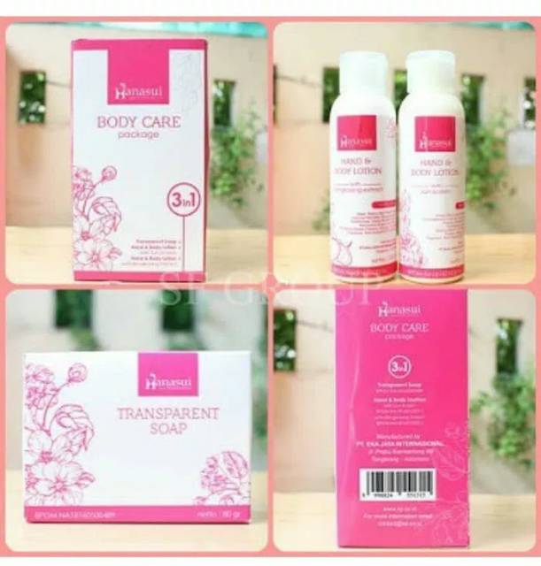 PAKET PEMUTIH BADAN BODY CARE HANASUI BPOM