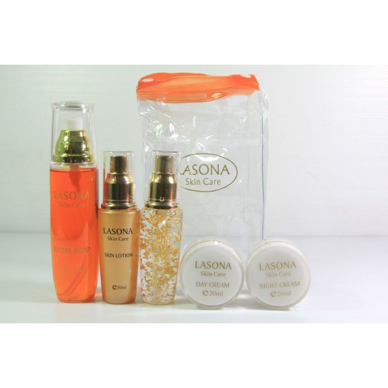 Paket Lasona Skin Care Asli Original (1 Pack isi 5)
