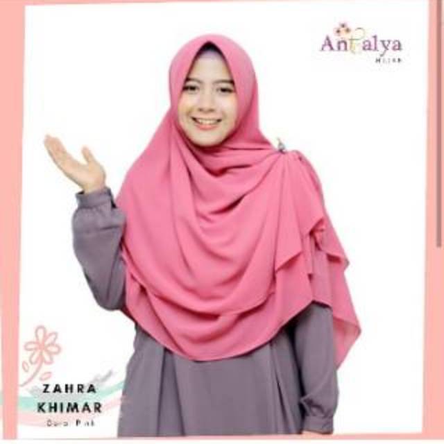 Hijab instan.Jilbab Zahra Khimar Premium pet 2 layer elegant