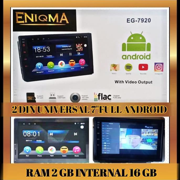 New Head Unit Enigma Eg-7920 Android Ram 2Gb