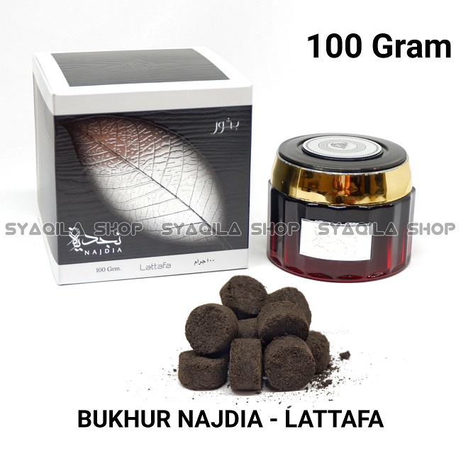 Bakhor Najdia Lattafa Bukhur Nadia Latafa Bukhor Dupa Bakhour Menyan Arab Agarwood Bakhoor Pewangi Aromaterapi Ruangan Original Impor Dubai 100 Gram