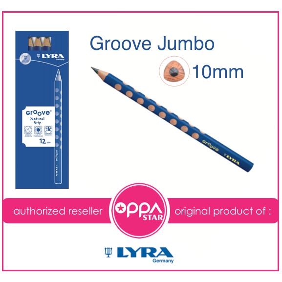 

Anyar Pencil Pensil Lyra Groove Jumbo B Belajar Menulis Triangular #r@