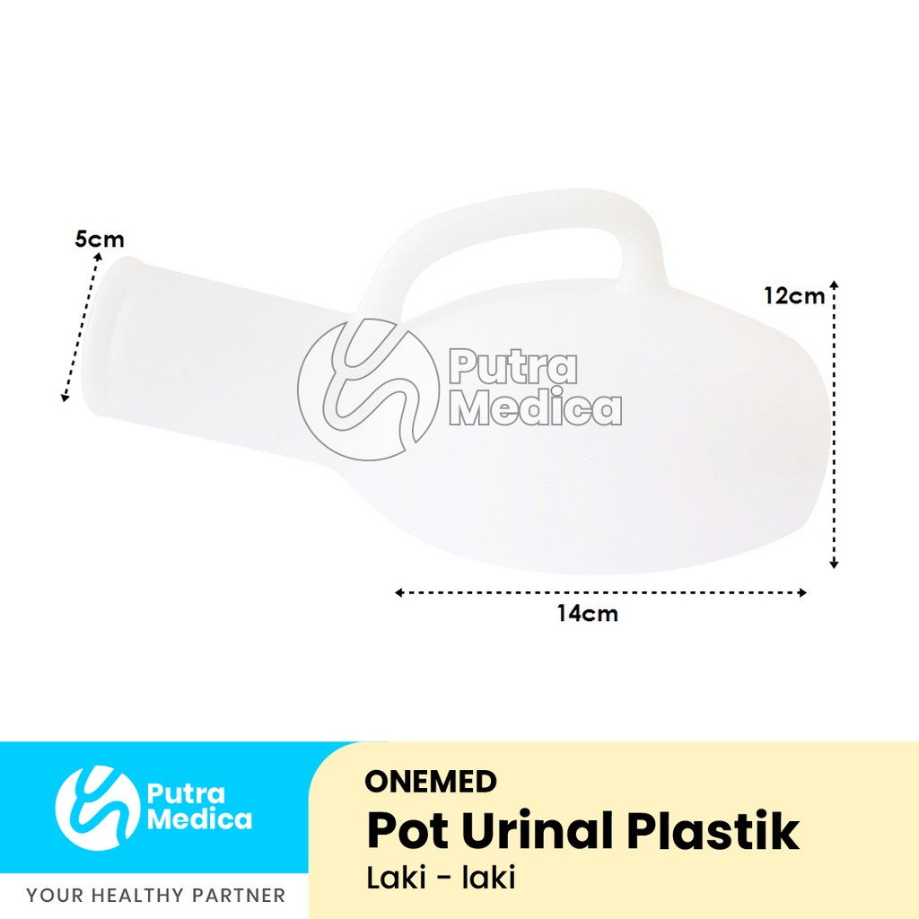 Onemed Pot Urinal Plastik Laki Laki / Pispot Wadah Penampung Urine / Tabung Kencing