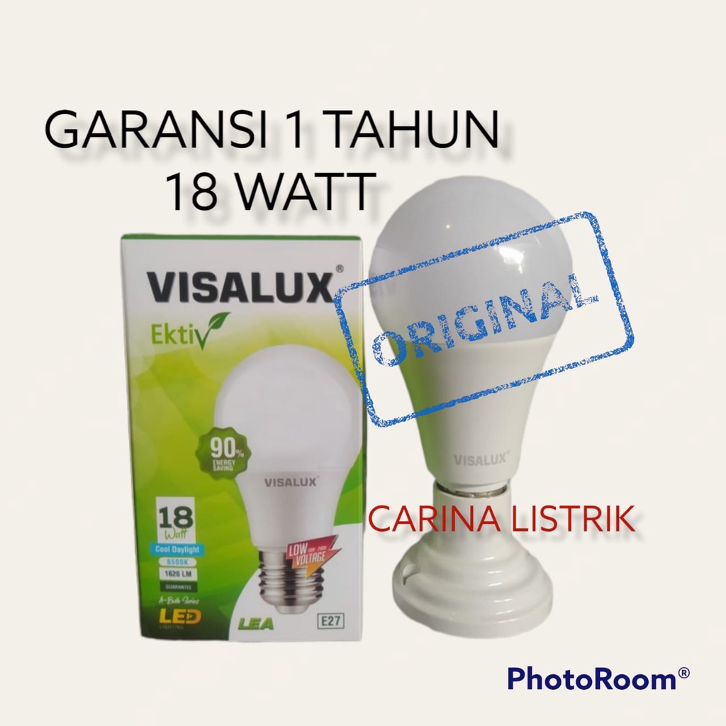 VISALUX EKTIV LAMPU LED BULB 18W GARANSI 1 TAHUN SNI