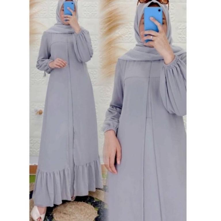 GAMIS MALAYSIA OUTER SERUTY BABYDOL POLOS FULL PURING/GAMIS MURAH PESTA/GAMIS ‑ BNR.591406