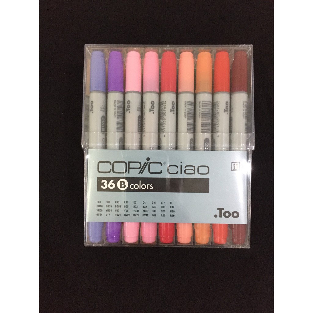

Copic Ciao Marker 36 COLOR SET B