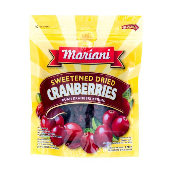 MARIANI Prune Dry Plum/ Raisins Kismis/ Cranberries 170 g