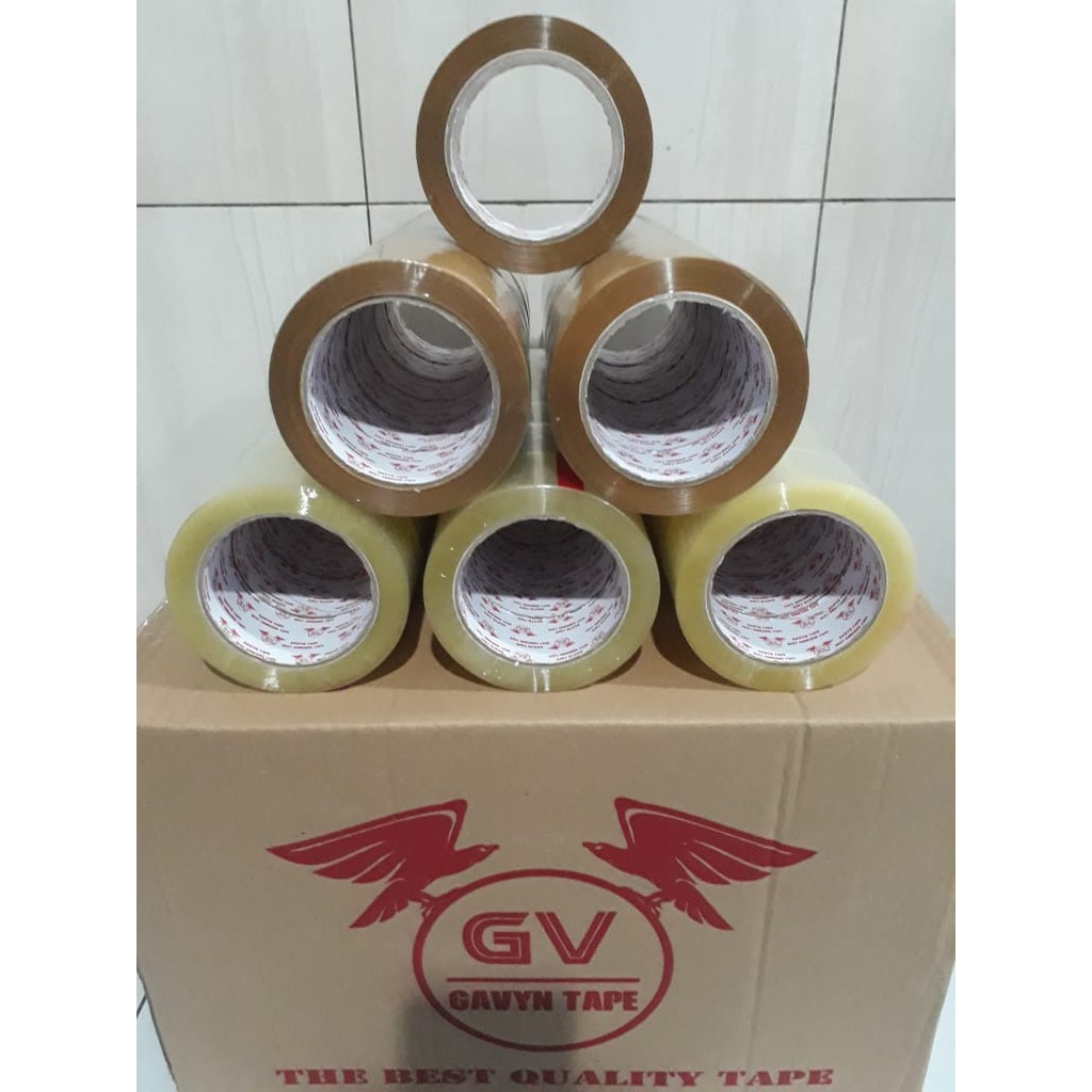 

GOJEK GRAB LAKBAN 45MM x 100 YARD FULL / LAKBAN BENING COKLAT