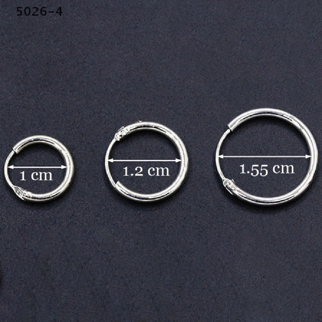 5026-4 3 Pair/Set Fashion Women Girl Simple Round Circle Small Ear Stud Earring  5026-4