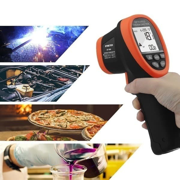 BTMETER BT-1800 Infrared IR Thermometer handheld gun 0 to1800℃ .