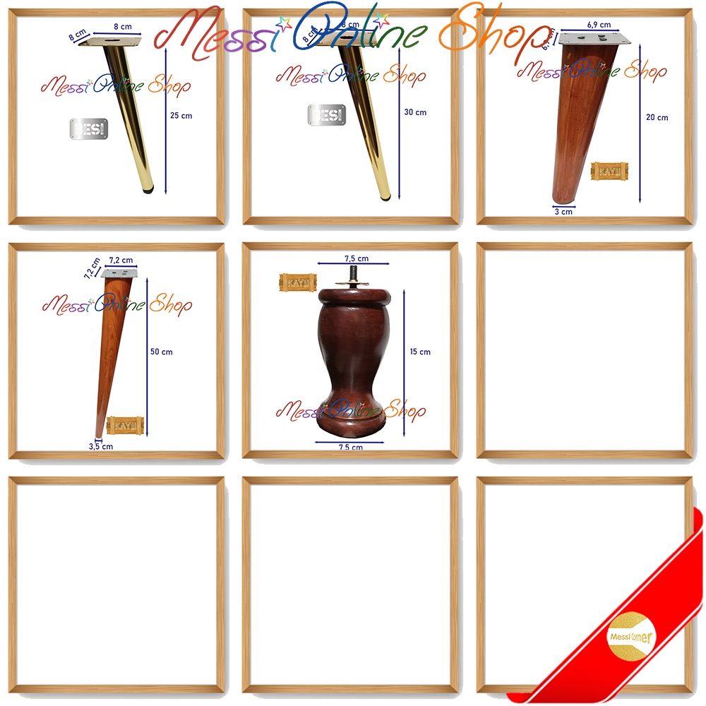 Kaki Kursi Sofa Spring Bed Meja Stainless Steel Chrome Kayu Plastik Atom Abs Free Sekrup Seri Besar 