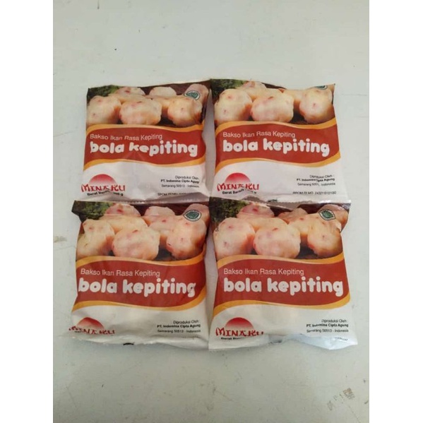 

Bola Kepiting (olahan seafood) "MINAKU" 200gr