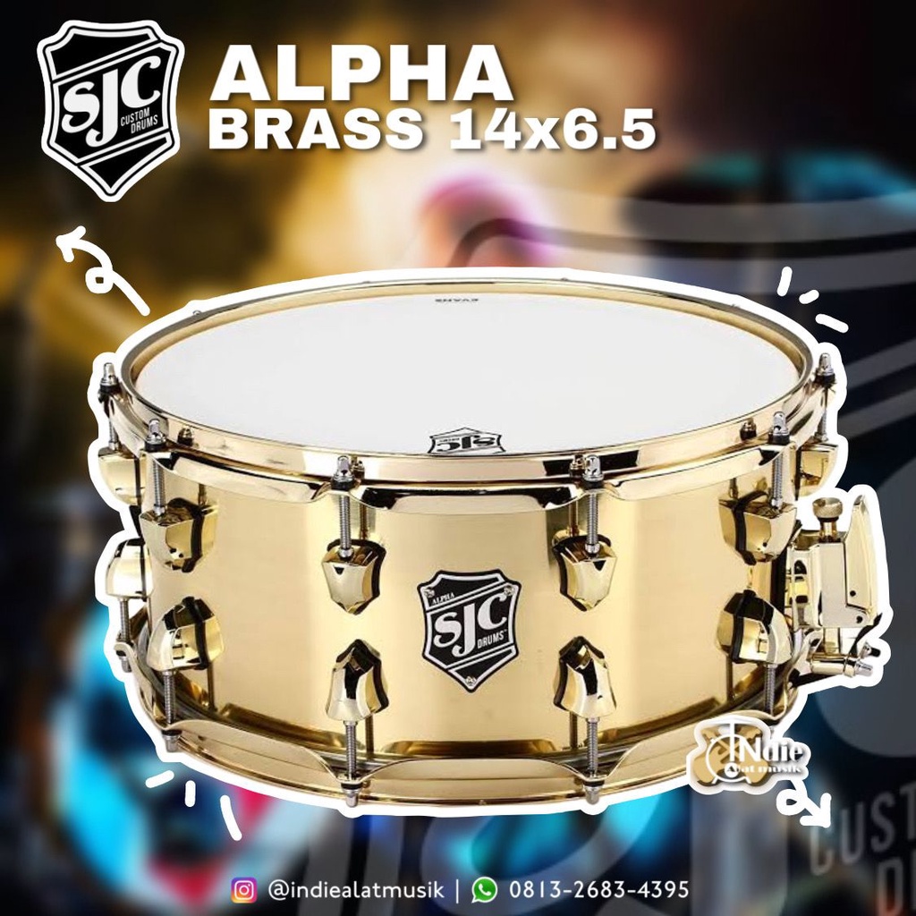 Snare Drum SJC ALPHA BRASS 14X6.5 ALB6514BR
