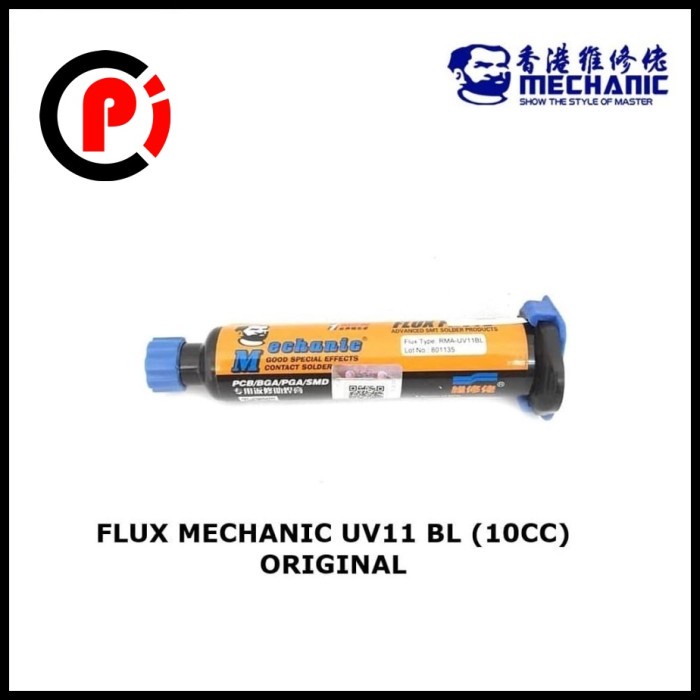 Original Mechanic Flux Pasta Solder RMA UV 11 Isi 10cc Black Series BL