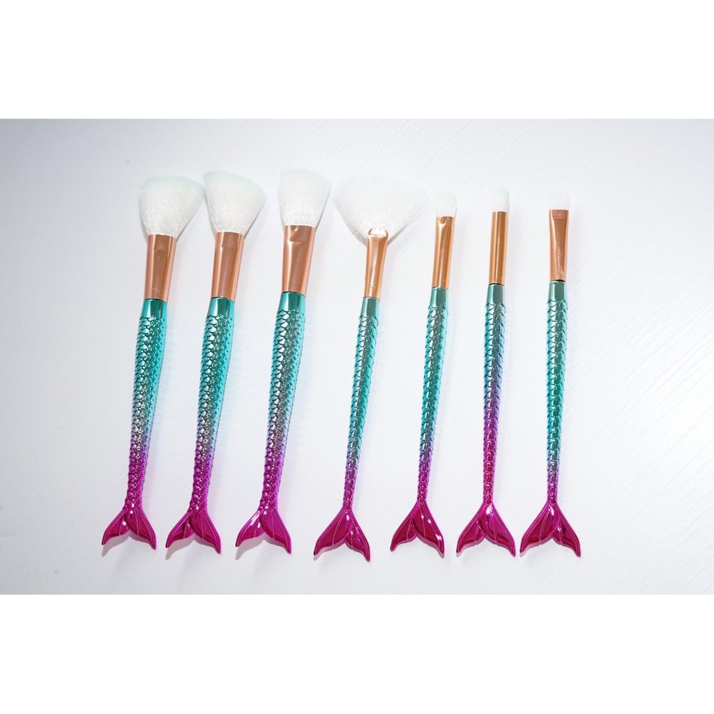 ASK.id - brush set mermaid isi7 / Kuas Mermaid Ekor make up set isi7