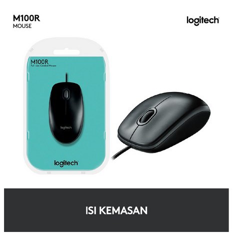 ITSTORE Optical Mouse Wires USB M100R M90 B100 Original 100% Garansi resmi 1 Tahun