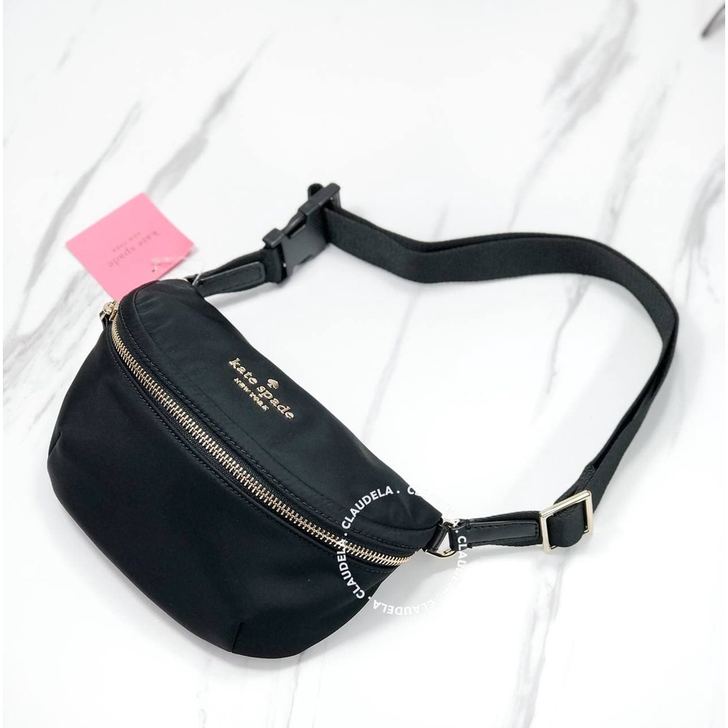 KATE SPADE Watson Lane Betty Belt Bag in Black Nylon