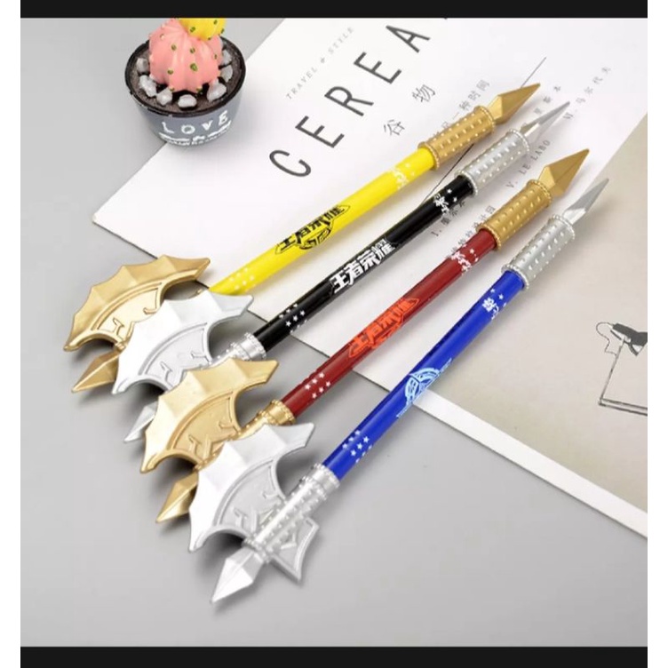 

1 pcs pulpen gel karakter tombak
