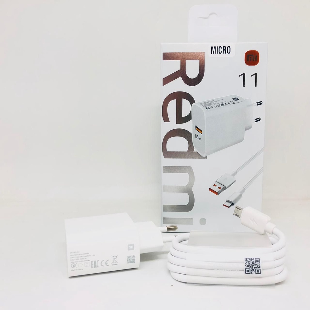 PROMO CASAN Xiaomi Mi 65W Fast Charger  65W MAX  Mi NOTE 10 Charger MICRO DAN TYPE-C REDMI NOTE 100