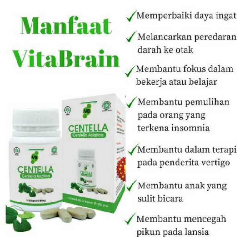 Vitabrain VB Centella | Vitamin Otak Untuk Anak Dewasa Remaja