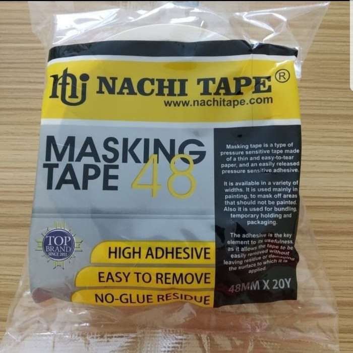 

lakban kertas nachi/masking tape/isolasi kertas 48mm