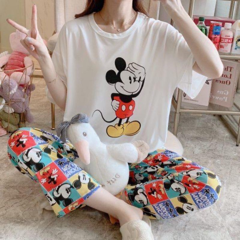 Baju tidur Cp piyama bahan spandek halus adem import