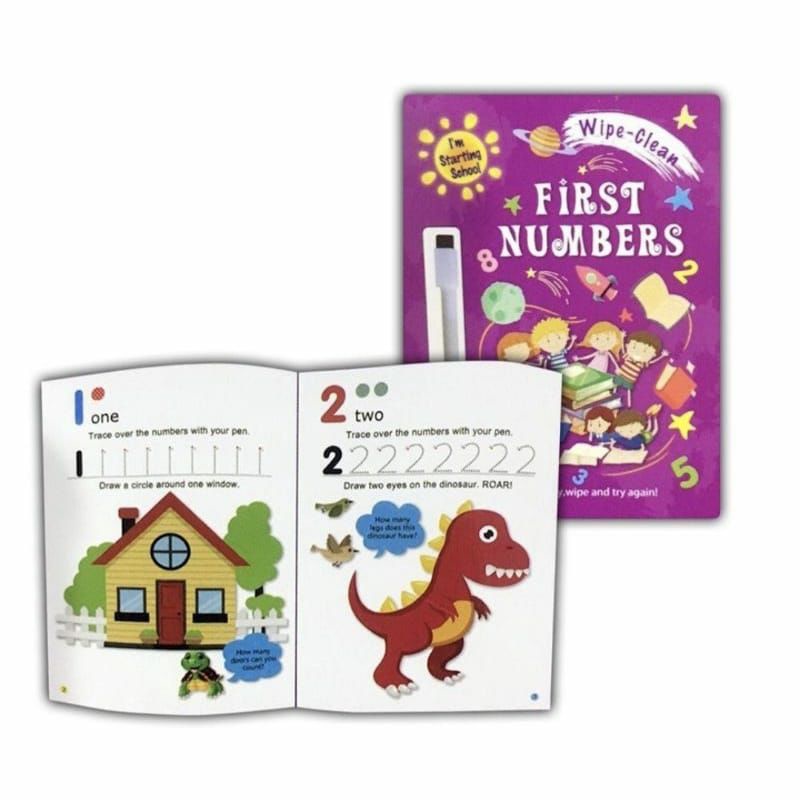 

Buku Edukasi Wipe Clean Learning First Number / Buku Latihan Menulis Angka 0-9 untuk anak PAUD/TK