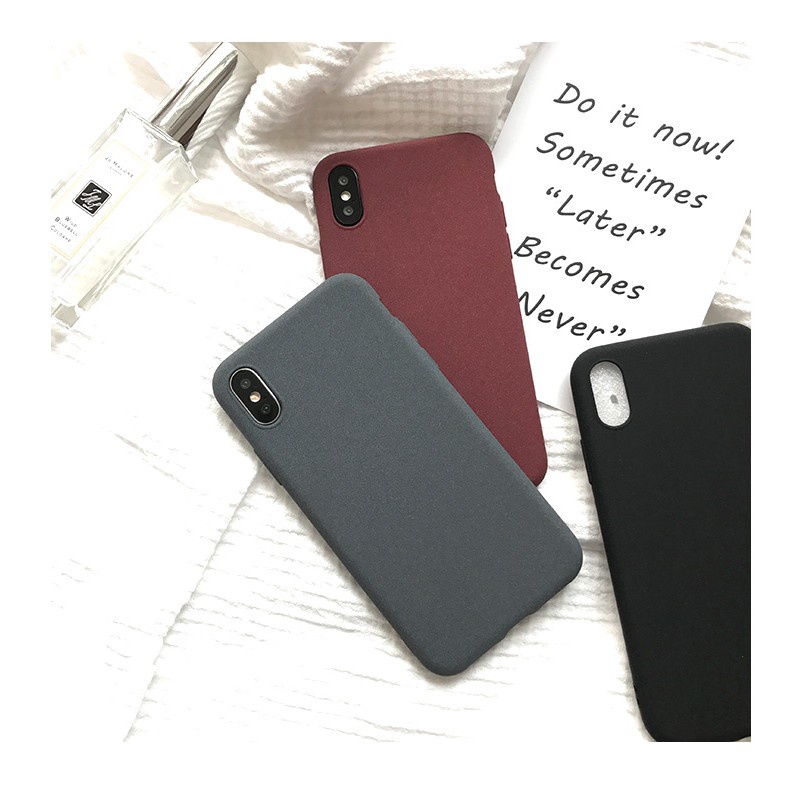 Soft Case Iphone X / Iphone Xs Iphone XR Iphone Xs Max Slim Matte Silicone Sandstone