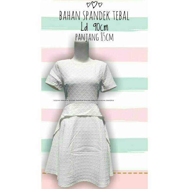 DRESS WANITA PUTIH MOI ET TOI PRELOVED PREMIUM BRANDED