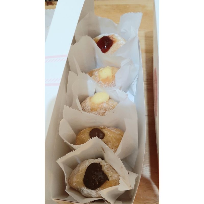 

Paket GOODAYRIDA( isi 5 ) - Bomboloni donat kentang isian premium