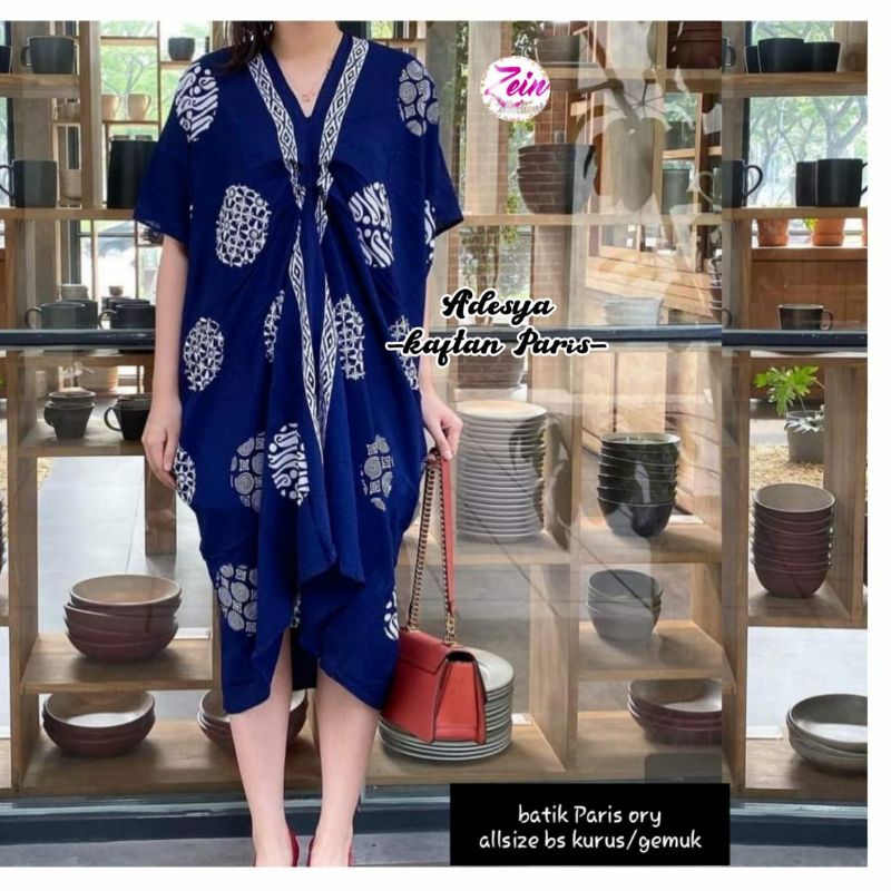 Goenzshop Tunik Kaftan Batik Paris,Jumbo