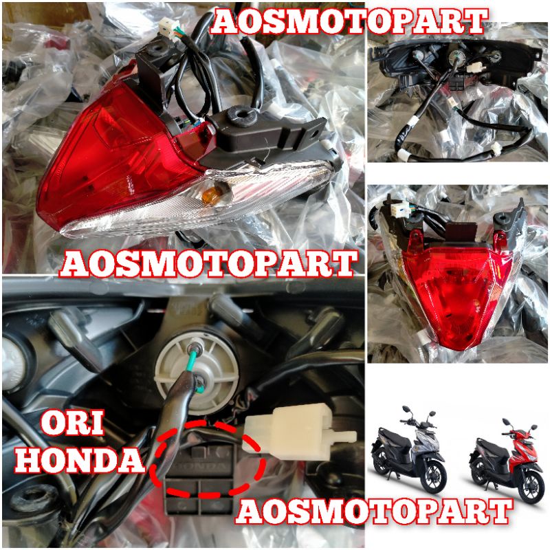 lampu stop lampu belakang beat new LED dan beat street new LED original HONDA tahun 2020 sampai 2022