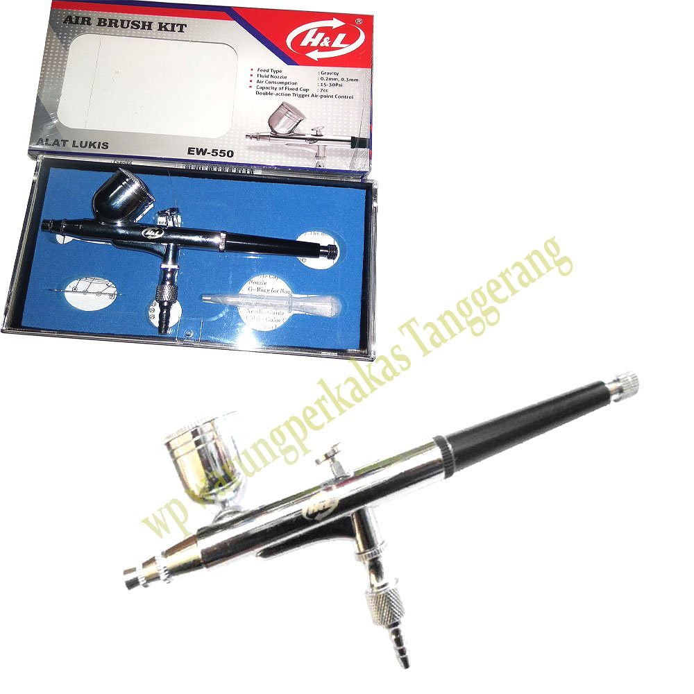 

H L Air Brush Spet Grafis Alat Lukis Professional Air Brush EW 550 Berkualitas