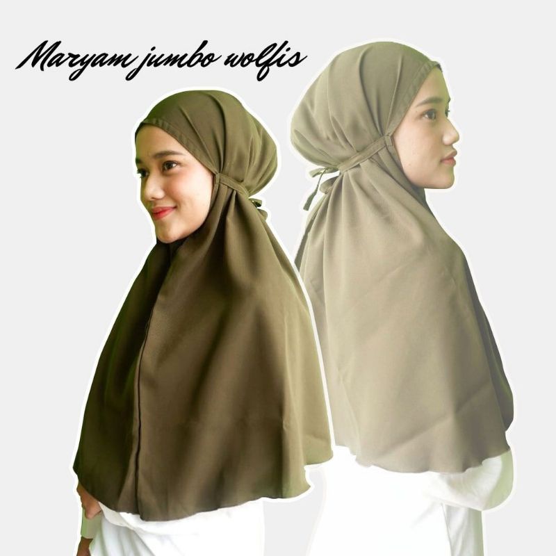 BERGO MARYAM WOLFIS HIJAB MARYAM KERUDUNG MARYAM KHIMAR MARYAM  BERGO SIRIA